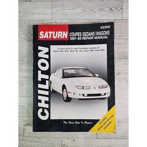 Saturn S-Series Coupes/Sedans/Wagons 1991-1998 Repair Manual Haynes Shop Book